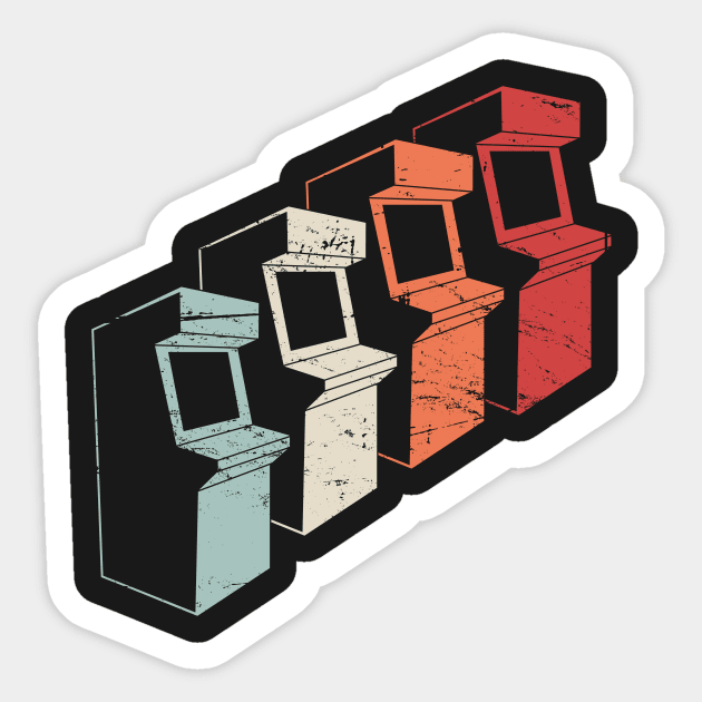 Vintage 80s Arcade Machines Sticker by MeatMan